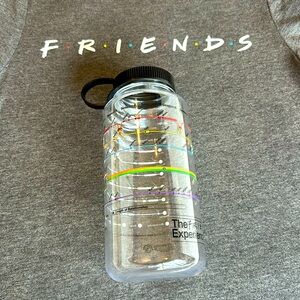 NWOT The Friends Experience Timeline water bottle & Friends Tee Shirt